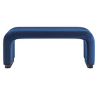 Modway - Koda Performance Velvet Ottoman de la cascade - Noir Bleu Nuit-Assemblée requise