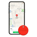 Chipolo - One Localisateur d'Objets Bluetooth - Rouge-Jusqu'à 2 ans d'autonomie de batterie