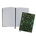Hilroy - Journal Notes Déco - 6 po x 8 po - Ligné - 96 feuilles - vert-Marque-page en ruban pour un repérage rapide et pratique