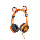 Planet Buddies - Écouteurs pour Enfants à Fourrure - Orange (Tigre)-Design confortable: Léger, ajustable et pliable, avec coussinets et serre-tête ultra doux. Plus que des simples jouets pour enfants, nos écouteurs sont disponibles dans une gamme de caractères pour éduquer les enfants sur les espèces en voie de disparition et les problèmes environnementaux