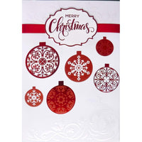 Rosedale - Cartes de souhaits Noël Gold / Enveloppes - 5-1/2 po x 8 po - Décorations scintillantes - Paquet de 6-Cartes de souhaits qualité boutique