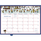 MotherWord - Ultime calendrier familial de luxe pour réfrigérateur 2024-2025 - 18 po x 13 1/2 po - anglais-Le papier amélioré résiste aux taches d'encre
