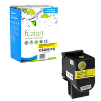 fuzion - Lexmark C540H1YG Cartouche de toner compatible - Haut rendement - Jaune-Jaune