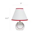 Simple Designs - Enfants Lampe de Table de Baseball-taille du produit : la taille totale du produit est l : 9" x l : 9" x h : 11.5" et pèse 1.54 lbs. L'abat-jour de cette lampe mesure 9 po x 6,75 po