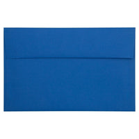 JAM Paper Enveloppes format livret à fermeture gommée, 6 x 9 1/2 po, bleu présidentiel, paq./100-Bleu présidentiel