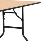 Flash Furniture – Table de banquet pliante de 72 po, brun (YTWTFT3072TBL)-Bande de moulure noire en forme de T