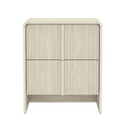 Manhattan Comfort - Table de nuit contemporaine Novara 22" à 2 tiroirs - Chêne blanchi-Finition stratifiée grain de bois : aspect bois chaud et naturel avec une surface durable et facile à nettoyer