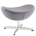 Modway - Glove Laine Ottoman - Gris foncé-Rembourré en laine