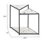 Zuo - Miste Table d’appoint - Multicolore-Dimensions: 14,0 po L x 26,2 po L x 20,1 po H