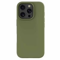 Blu Element - Coque Silicone avec MagSafe pour iPhone 16 Pro Max - Vert olive-Compatible MagSafe