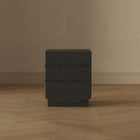 Manhattan Comfort - Ardea 20" Table de nuit contemporaine à 3 tiroirs - Noir-Garantie limitée du fabricant de 30 jours