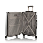Heys - Valise Spinlite 26" - Argent-Poignées supérieures et latérales rembourrées de gel