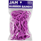 JAM Paper - Élastiques durables - taille 64 - violets - Paquet de 100-Couleur : violet | Élastiques élastiques colourés