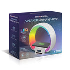 Bell + Howell - Lampe de chargement pour haut-parleur intelligent LED-Appareil multifonction 4 en 1 : combinez quatre fonctions essentielles : haut-parleur Bluetooth, lampe LED RVB, chargeur de téléphone sans fil et réveil – en un seul appareil moderne et peu encombrant. Idéal pour garder votre espace bien rangé tout en bénéficiant d'une haute fonctionnalité dans n'importe quelle pièce.