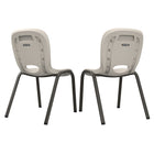 Lifetime - Ensemble de chaises empilables pour enfants - Blanc - Pack de 2-Polyéthylène haute densité blanc (PEHD)