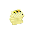Post-it® - Feuillets jaune canari, 3 x 3 po, réglés, paq./6 blocs-Jaune canari   