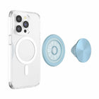 PopSockets - PopGrip pour MagSafe rond avec anneau adaptateur Blue Sigh-Pour les coques non compatibles MagSafe© : utilisez l'anneau adaptateur magnétique universel inclus (convient aux coques lisses, rigides, plates et non en silicone). Changez facilement de style en remplaçant simplement le haut.