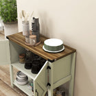 HOMCOM - Armoire de rangement de cuisine 35,4 po L - blanc-Couleur : Blanc