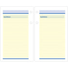 AT-A-GLANCE - Recharge de calendrier de bureau hebdomadaire QuickNotes 2026 2 pages/jour - 6 po H x 3 1/2 po l - anglais-Imprime en bleu et jaune