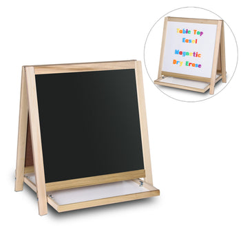 Crestline - Chevalet De Table Magnétique Avec Tableau Noir Blanc Effacable A Sec 49 5 Cm H X 46 Cm L Crestline - Chevalet De Table Magnétique Avec Tableau Noir Blanc Effacable A Sec 49 5 Cm H X 46 Cm L
