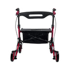 Journey - Déambulateur de mobilité Breeze Rollator - rouge-Le dossier réglable permet un confort assis plus personnalisé