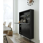 Nexera - Bureau mural Slim, Noir-7