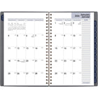 AT-A-GLANCE - Agenda hebdomadaire/mensuel traditionnel 2026 - 8 po H x 5 po l - gris - bilingue-Hebdomadaire : une semaine sur deux pages, horaire ouvert, mensuel : un mois sur deux pages avec onglets