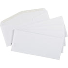 Staples - Enveloppes blanches de première qualité n° 10, 4 1/8 po x 9 1/2 p-Ouverture au bout ; rabat à bord bien gommé