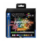 Staedtler - Feutres pinceaux à pigments - Couleurs naturelles - paquet de 12-La couleur reste fidèle sur une large gamme de surfaces, même après une longue
exposition à la lumière