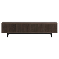 Hudson&Canal - Meuble TV Whitman pour téléviseurs jusqu'à 85 pouces - Alder Brown-Une conception de transition accueille des téléviseurs jusqu'à 85 pouces pour votre espace de divertissement