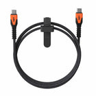 UAG - Câble Charge/Sync Robuste Kevlar USB-C USB-C 5p, Noir/Orange-Certifié IMF