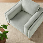 Modway - Roscoe Tissu Fauteuil - Brume-Silhouette à profil bas