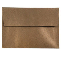  JAM Paper Enveloppes d'invitation métalliques A6 - 4,75 x 6,5 po - Stardream Bronze - paquet de 25-Couleur : Bronze rêve stellaire