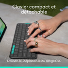 Logitech - Flip Folio pour iPad Pro 13 pouces, iPad Air 13 pouces-Modes paysage et portrait: positionnez votre iPad dans le sens que vous préférez et utilisez-le pour différentes tâches	
