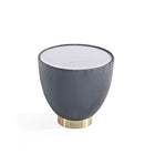 Manhattan Comfort - Ensemble de 2 tables : table basse Anderson moderne 71,5 cm et table d’appoint 46,8 cm - crème et gris-9