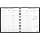 Mead - Cahier de rendez-vous hebdomadaire/mensuel Contempo 2026 - 10 7/8 po H x 8 1/4 po l - noir - bilingue-Format des pages : 10 7/8 po H x 8 1/4 po l