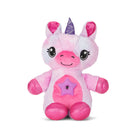 Star Belly - Veilleuse projecteur Dream Lites Licorne rose et violet pour enfants-Un arc-en-ciel de couleurs : Votre enfant adorera câliner sa peluche, jour et nuit. Il suffit d'appuyer sur son ventre pour changer la lumière et choisir six couleurs différentes.