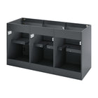 Modway - Bryn Fixation murale de 48" Vanité de salle de bain (lavabo non inclus) - Gris-Assemblée requise