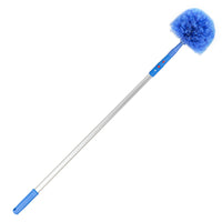 Gritt Commercial - Brosse chasse-toiles avec manche télescopique de 6 pi-Idéale pour atteindre facilement les coins et les espaces étroits