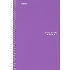 Five Star - Cahier à 2 sujets de qualité supérieure - 9-1/2 po x 6 po - variés - 160 pages-Couvertures de couleurs variées (choix de couleur non disponible)