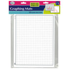 Didax - Tapis graphiques inscriptibles/effaçables - paquet de 10-Les tableaux graphiques Write and Wipe comportent des lignes de grille en centimètres imprimées sur du plastique flexible et résistant pour une utilisation avec des marqueurs effaçables à sec.
