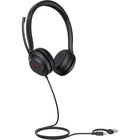 Yealink - Casque filaire USB-C/A UH35 - Microsoft Teams - Noir-Avec le haut-parleur 35 mm et le réglage automatique de l’égalisation, le UH35 offre une expérience audio équilibrée, que vous soyez en appel ou en écoute de musique