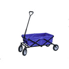 Dura Housewares - Chariot pliant Thomas - bleu-Idéal pour le shopping, les voyages, les vacances, les sorties à la plage et le jardinage
