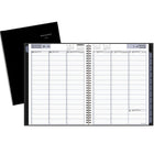 AT-A-GLANCE - Cahier de rendez-vous hebdomadaire Premiere 2026 - 11 po H x 8 po l - noir - bilingue-Format des pages : 11 po H x 8 po l