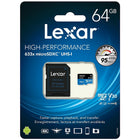 Lexar - Carte mémoire Micro SDXC 633X CL10, 64 Go-Pour tablettes, caméscopes de sport et téléphones intelligents