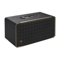 JBL - Authentics 500 - Enceinte Connectée Haute-Fidélité au Design Rétro avec Wi-Fi, Bluetooth et Assistants Vocaux-Profitez de 270 watts de canaux de son 3.1, avec Dolby Atmos® virtuel, pour une expérience musicale réaliste qui donne l’impression d’être en concert, comme si vous étiez au premier rang. Trois haut-parleurs haute fréquence de 2,5 mm et trois haut-parleurs de graves médiums de 69,85 mm offrent une telle clarté que chaque détail de votre chanson préférée semble inédit, tandis qu’un caisson de b