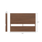 Nexera - Tête de lit double effet de planches, Noyer-6