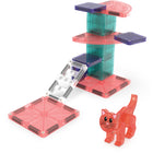 Magna-Tiles - Ensemble de construction magnétique Arbre à chat 13 pièces-Idéal à offrir en cadeau: C’est un excellent cadeau pour les enfants de 3 ans et plus qui veulent construire partout et n’importe où