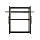 Prepac - Armoire supérieure accrochable HangUps de 24 po - noir-Capacité totale : 60 livres 27 kg 30 livres 13 kg par tablette