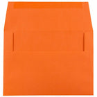 JAM Paper - Enveloppes d'invitation colorées A6 - 4,75 x 6,5 - orange recyclé - Paquet de 50-Couleur orange